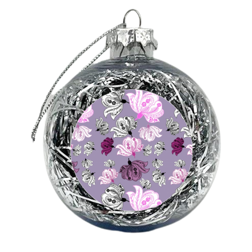 Indian Cherry Blossom  - xmas bauble by Pooja Jeshang