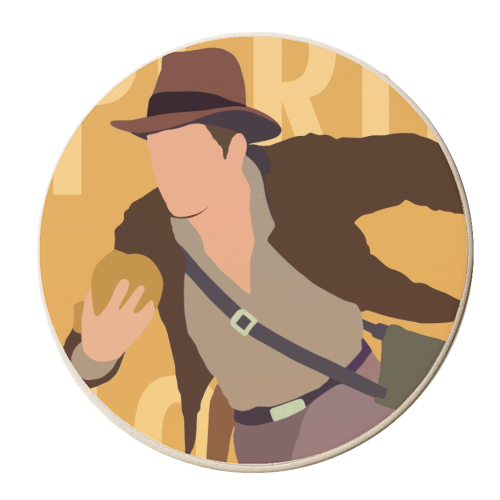 Indiana Jones Peru - personalised beer coaster by Danny Welch