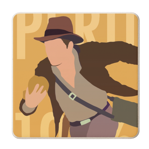 Indiana Jones Peru - personalised beer coaster by Danny Welch
