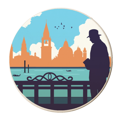 Indiana jones Venice - personalised beer coaster by Danny Welch