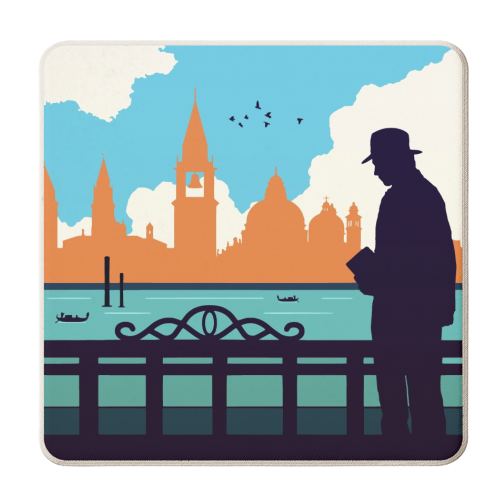 Indiana jones Venice - personalised beer coaster by Danny Welch