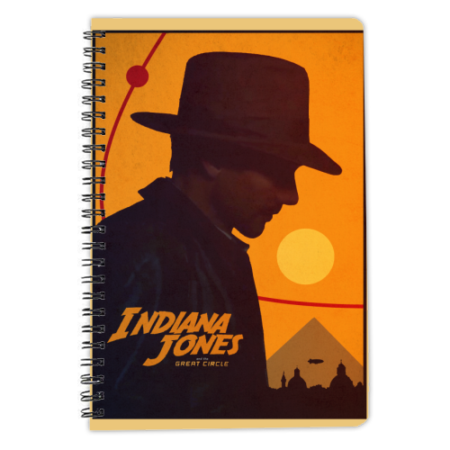 Indiana Jones Great Circle - personalised A4, A5, A6 notebook by Danny Welch