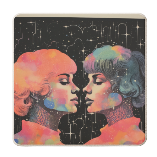 Infinity love - personalised beer coaster by DejaReve