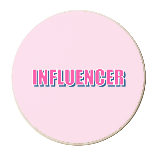 Influencer - personalised beer coaster by Adam Regester