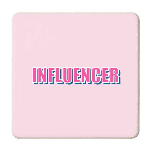 Influencer - personalised beer coaster by Adam Regester