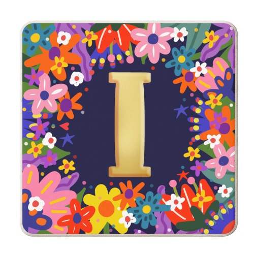 INITIAL I - personalised beer coaster by Nichola Cowdery