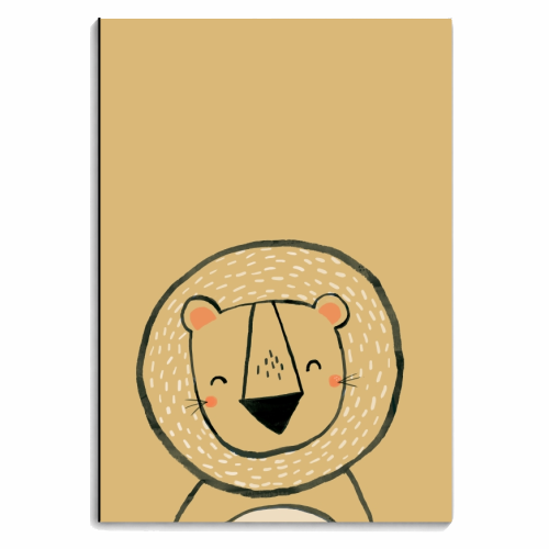 Inky lion - personalised A4, A5, A6 notebook by lauradidthis