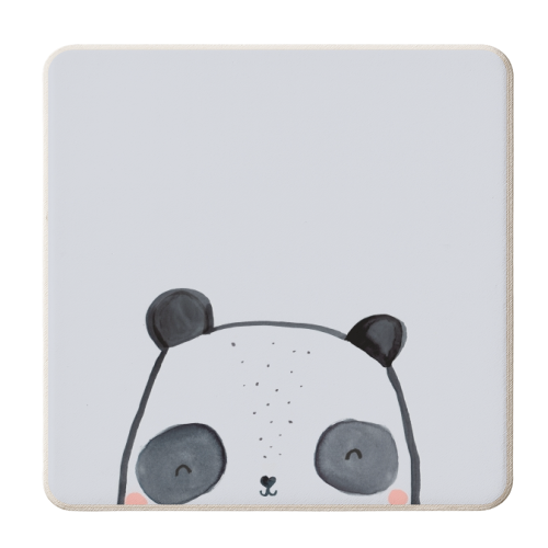 Inky panda - personalised beer coaster by lauradidthis