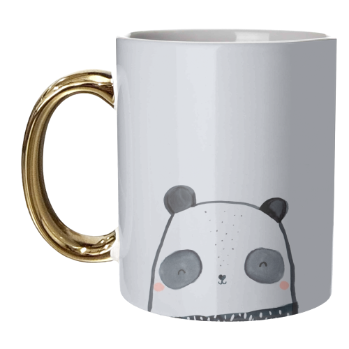 Inky panda - unique mug by lauradidthis