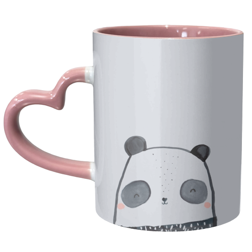 Inky panda - unique mug by lauradidthis