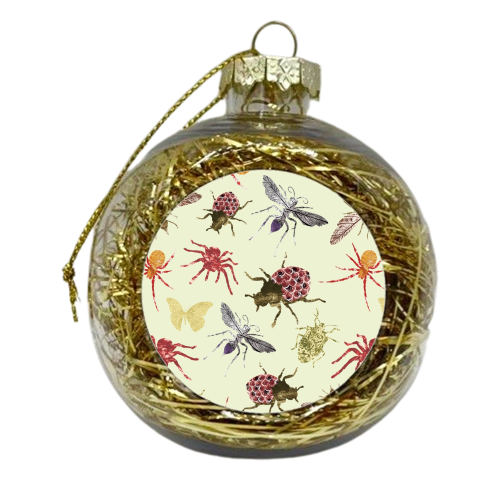 Insects - xmas bauble by Stag Prints