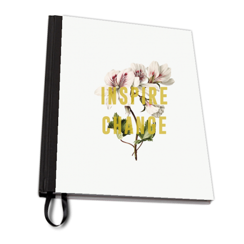 Inspire Change - personalised A4, A5, A6 notebook by The 13 Prints