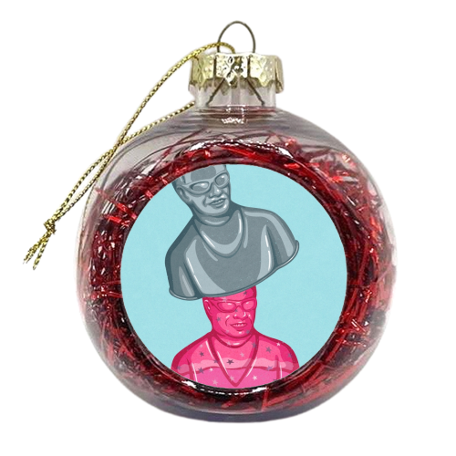 Instant celebrity - xmas bauble by John Holcroft