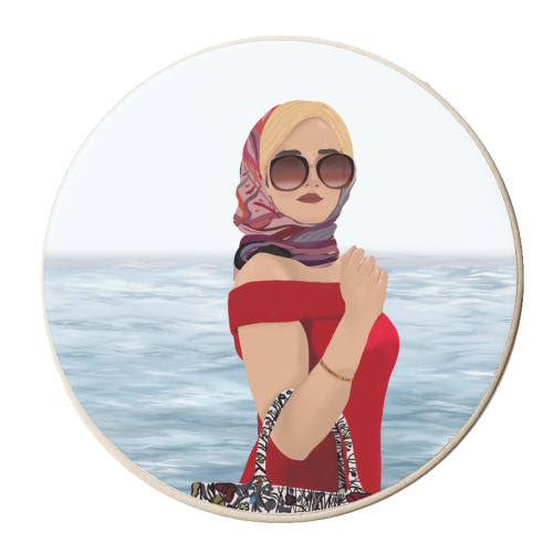 Inventing Anna - personalised beer coaster by Rock and Rose Creative