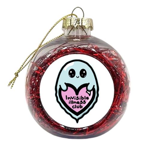 Invisible illness club - xmas bauble by Nicola Box
