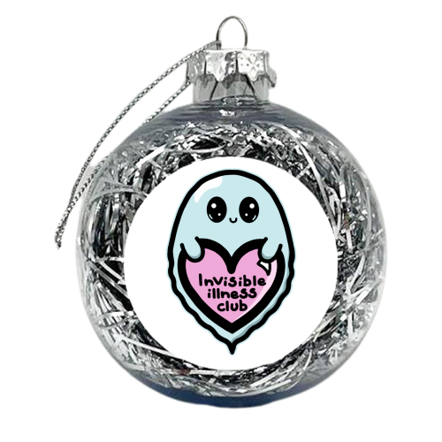 Invisible illness club - xmas bauble by Nicola Box