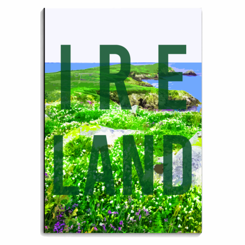 Ireland typographic print - personalised A4, A5, A6 notebook by AP
