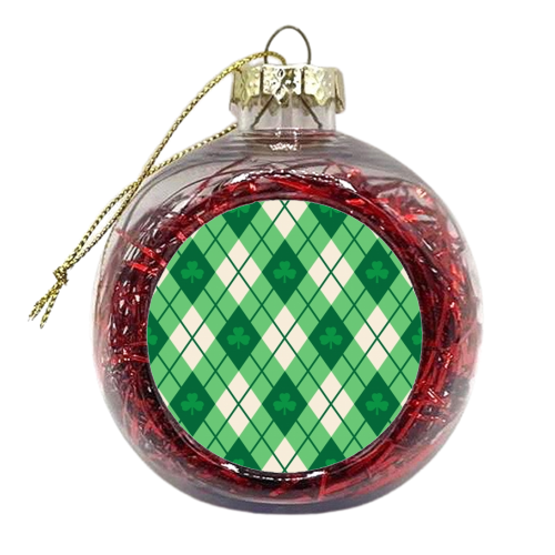 Irish Argyle - xmas bauble by Fimbis
