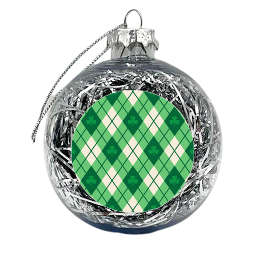Irish Argyle - xmas bauble by Fimbis