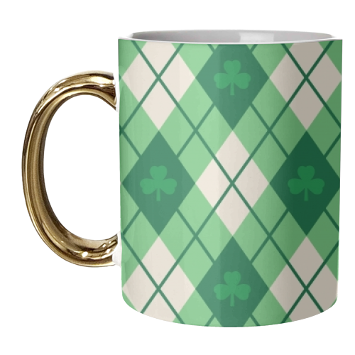 Irish Argyle - unique mug by Fimbis