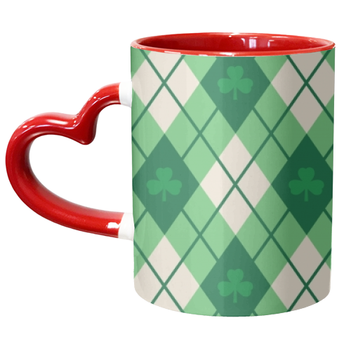 Irish Argyle - unique mug by Fimbis