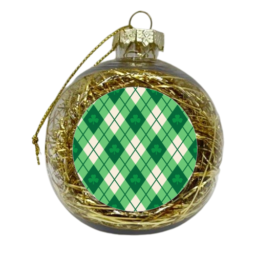 Irish Argyle - xmas bauble by Fimbis