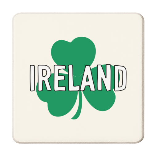 Irish Clover - personalised beer coaster by Adam Regester