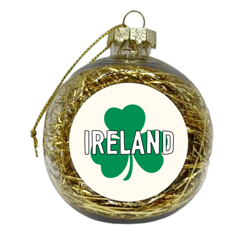 Irish Clover - xmas bauble by Adam Regester