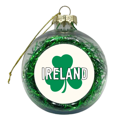 Irish Clover - xmas bauble by Adam Regester