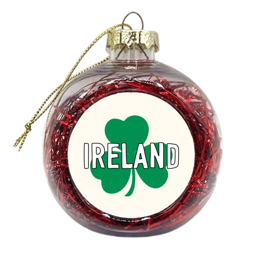 Irish Clover - xmas bauble by Adam Regester