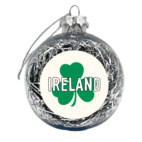 Irish Clover - xmas bauble by Adam Regester