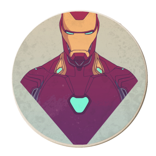 Iron Man - personalised beer coaster by Danny Welch