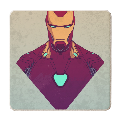 Iron Man - personalised beer coaster by Danny Welch
