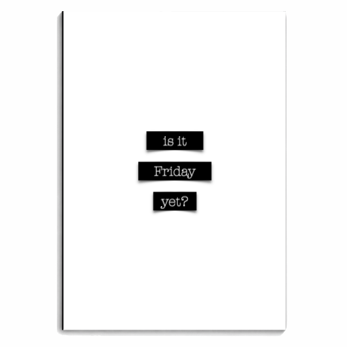 Is it Friday yet? (tape version) - personalised A4, A5, A6 notebook by Adam Regester