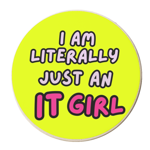 IT Girl - personalised beer coaster by Lilly Rose