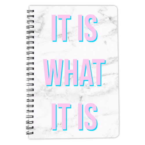 IT IS WHAT IT IS - personalised A4, A5, A6 notebook by Lilly Rose