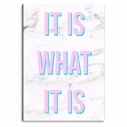 IT IS WHAT IT IS - personalised A4, A5, A6 notebook by Lilly Rose