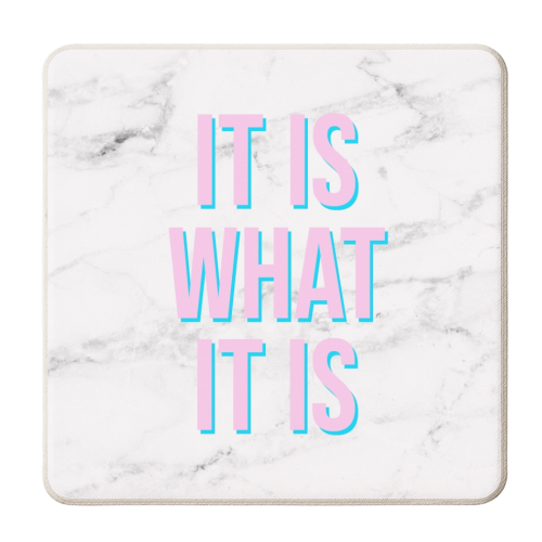 IT IS WHAT IT IS - personalised beer coaster by Lilly Rose