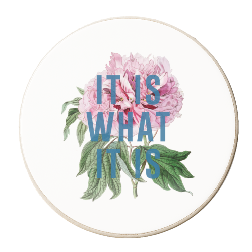 It Is What It Is - personalised beer coaster by The 13 Prints