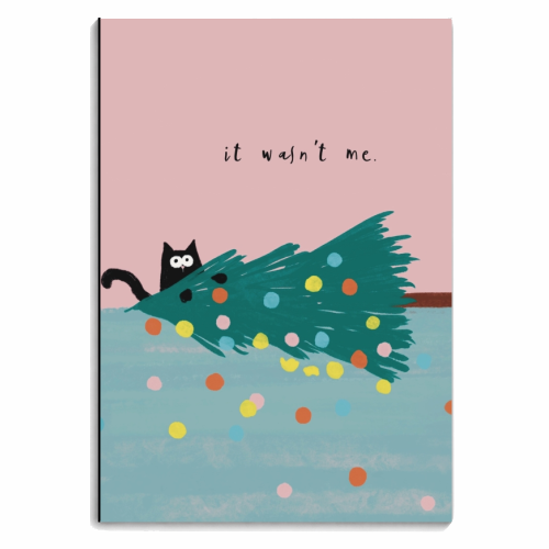 It wasn't me Cat - personalised A4, A5, A6 notebook by Giddy Kipper