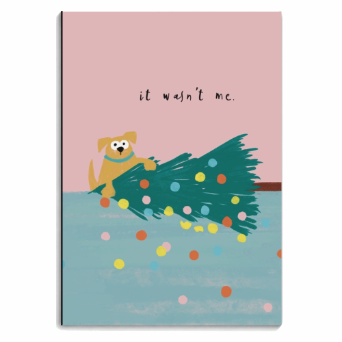 It wasn't me Dog - personalised A4, A5, A6 notebook by Giddy Kipper
