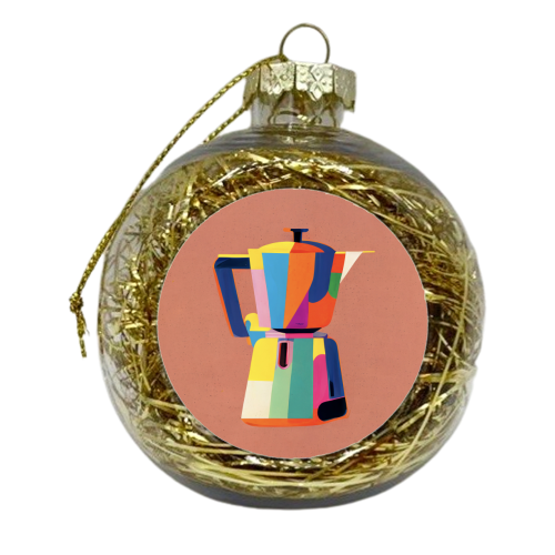 Italian Coffee Maker - xmas bauble by Move Studio