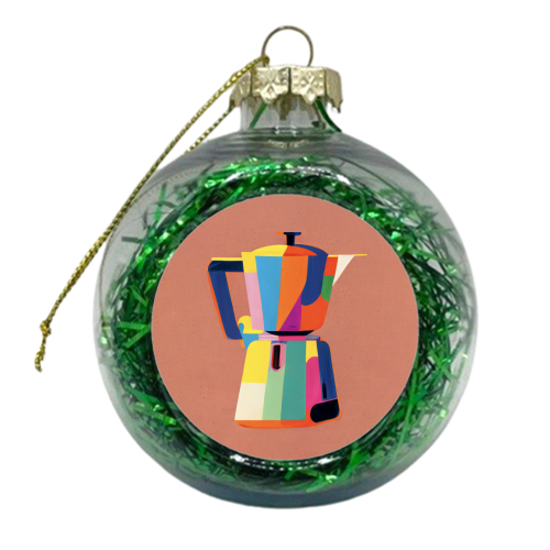 Italian Coffee Maker - xmas bauble by Move Studio