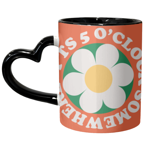 It's 5 o'clock Somewhere - unique mug by AbiGoLucky