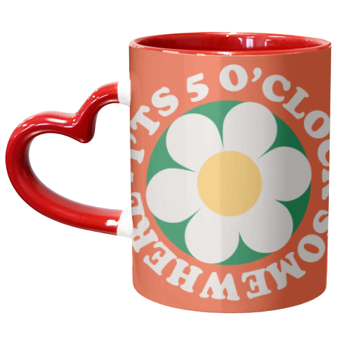 It's 5 o'clock Somewhere - unique mug by AbiGoLucky