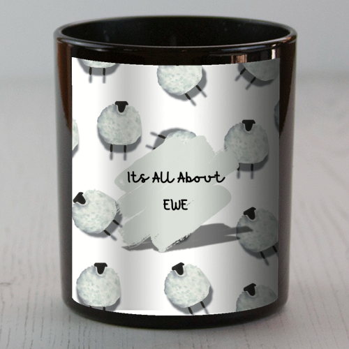 Its All About Ewe- white - scented candle by Linbylane
