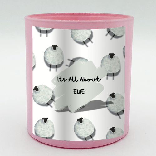 Its All About Ewe- white - scented candle by Linbylane