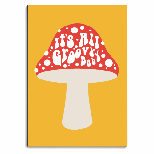 It's All Groovy, Baby.... - personalised A4, A5, A6 notebook by Wallace Elizabeth