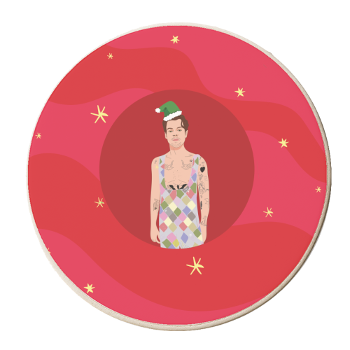 It's Christmas Celebrate In Style - personalised beer coaster by Laura Lonsdale