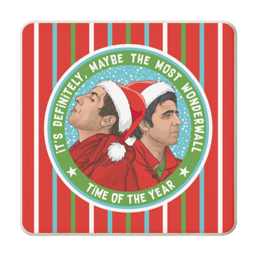 It's Definitely Maybe The Most Wonderwall Time of The Year - personalised beer coaster by Claire Atwood